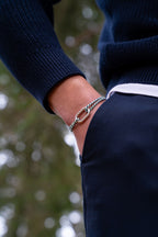 Pulsera Amure - Azul Y Beige
