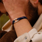 Bracelet Tilla - Bleu Marine & Blanc
