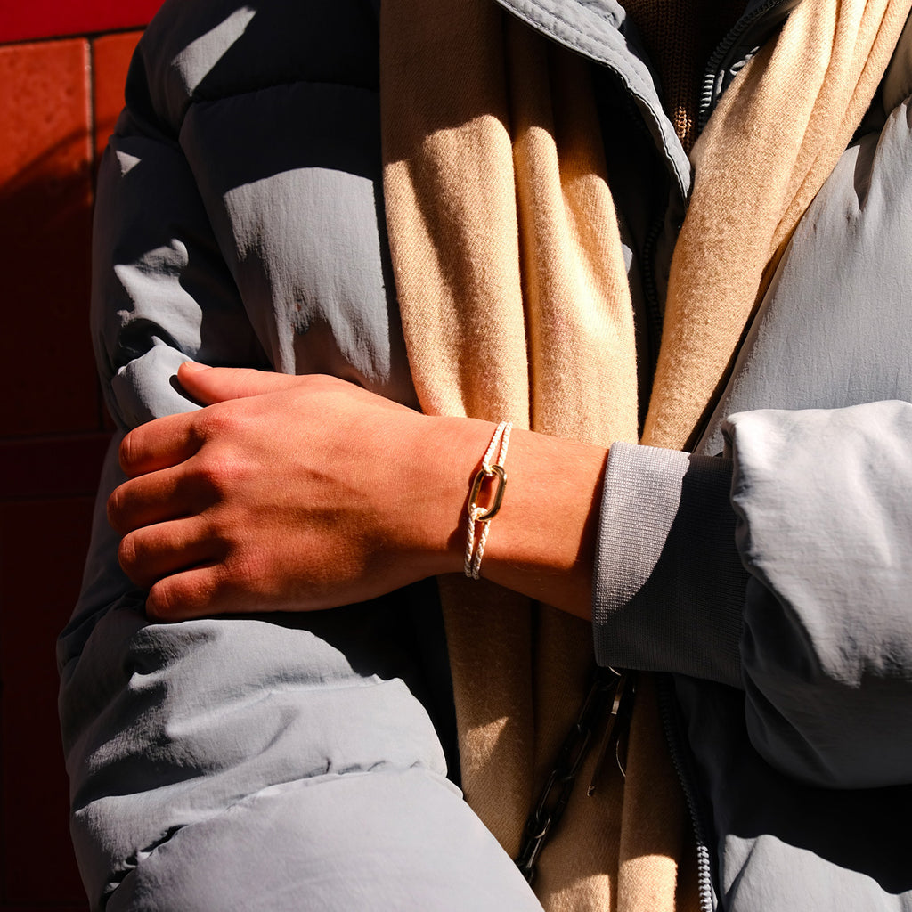 Bracelet Concorde - Beige & Blanc