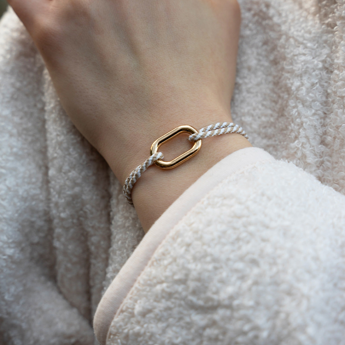 Bracelet Concorde - Beige & Blanc