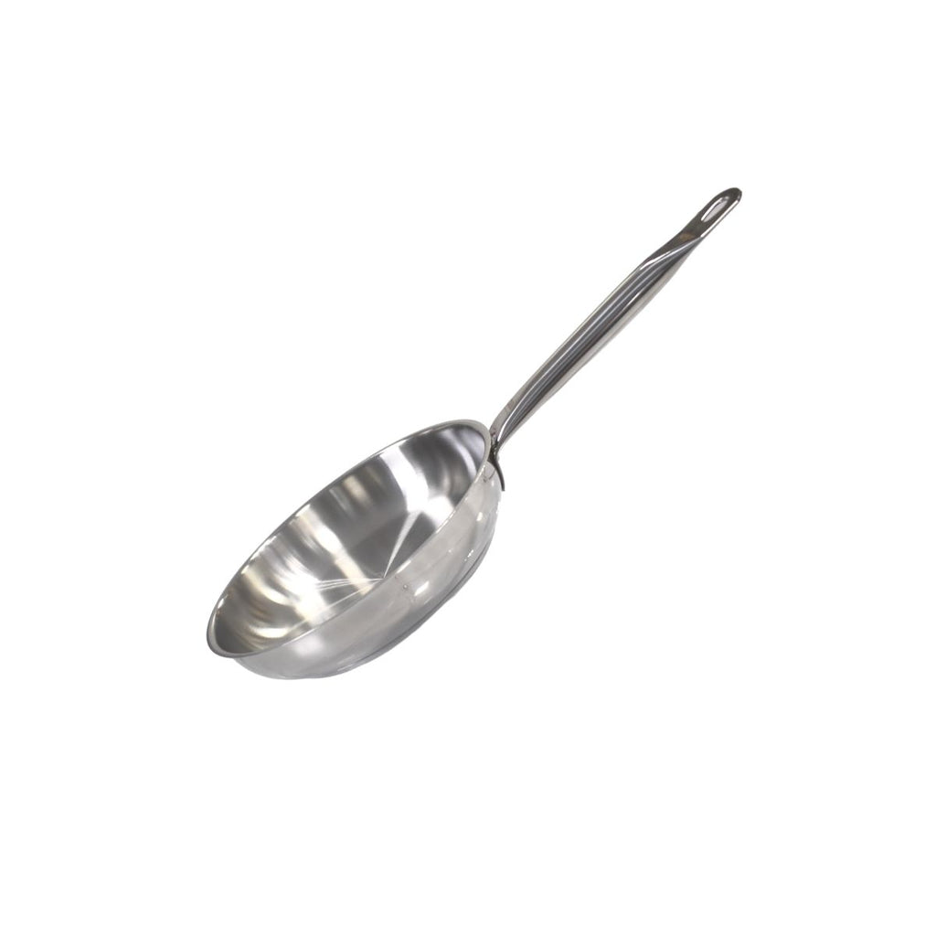 Poêle À Frire En Inox 18/10 Sans Revêtement Elo Profi Therm - Gris
