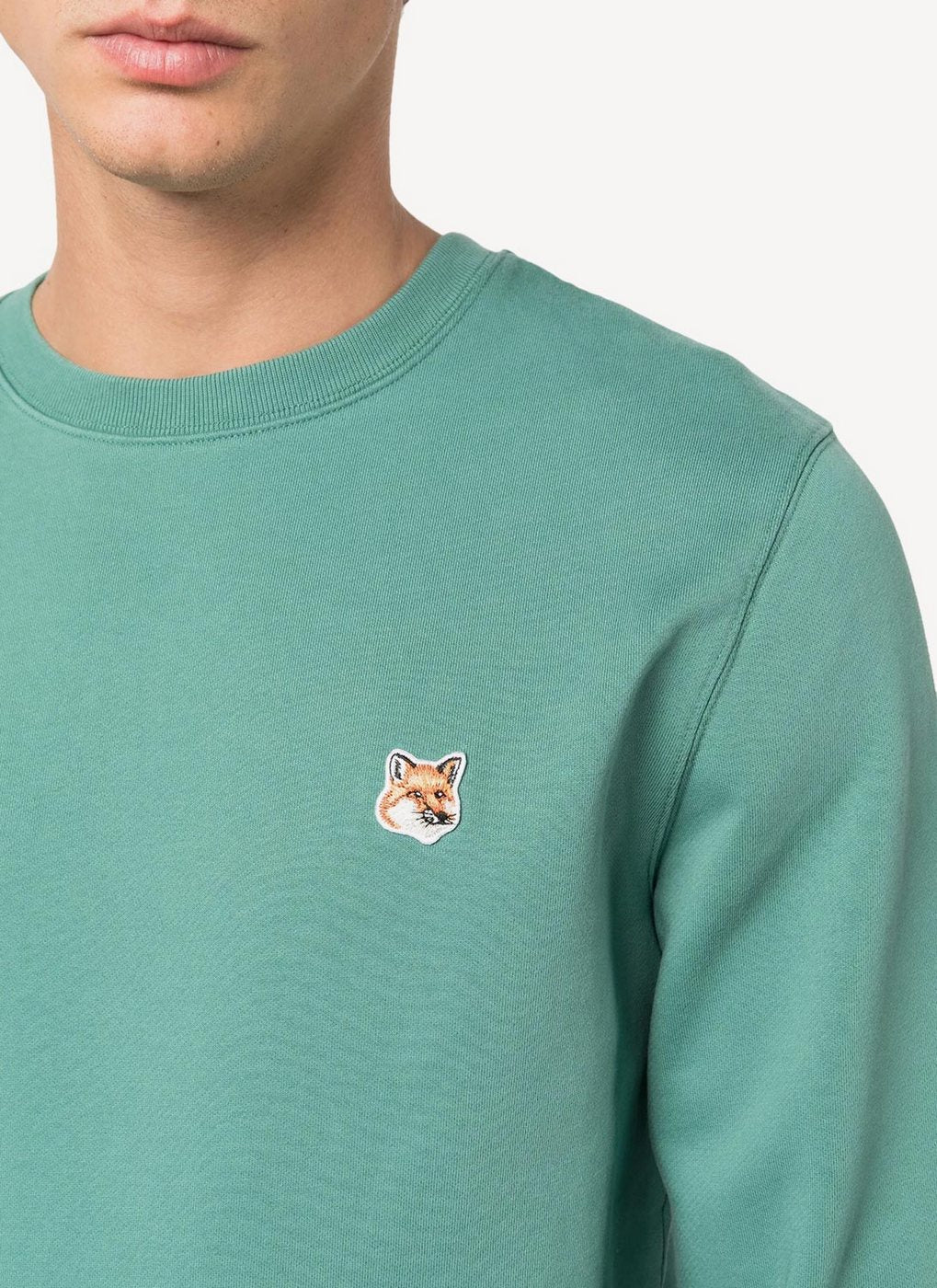 Maison Kitsune - Sweat Shirt Je Suis Alle - Mint - Homme