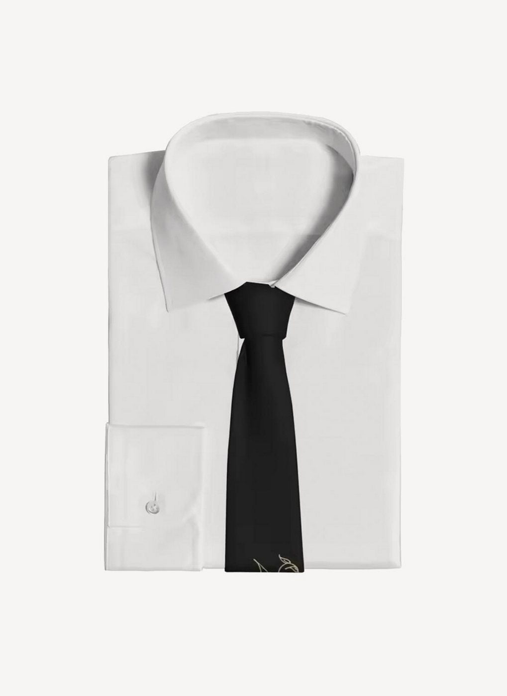 Maison Kitsune - Jacquard Fish Tie - Black - Homme