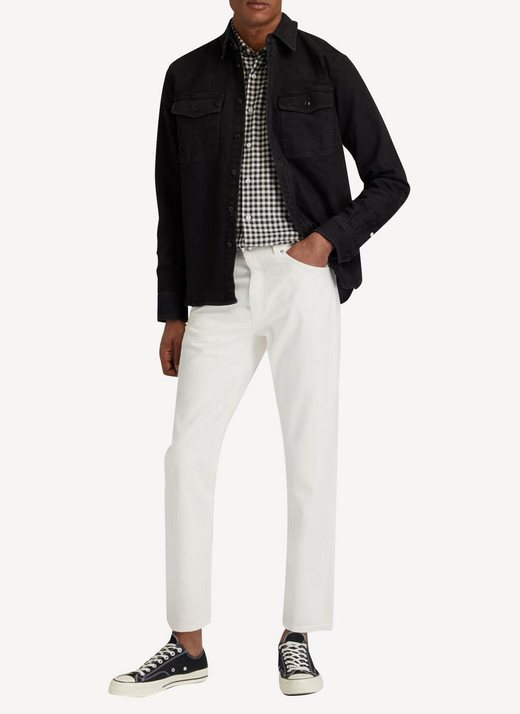 Maison Kitsune - Large Pleated Bermuda - White - Men