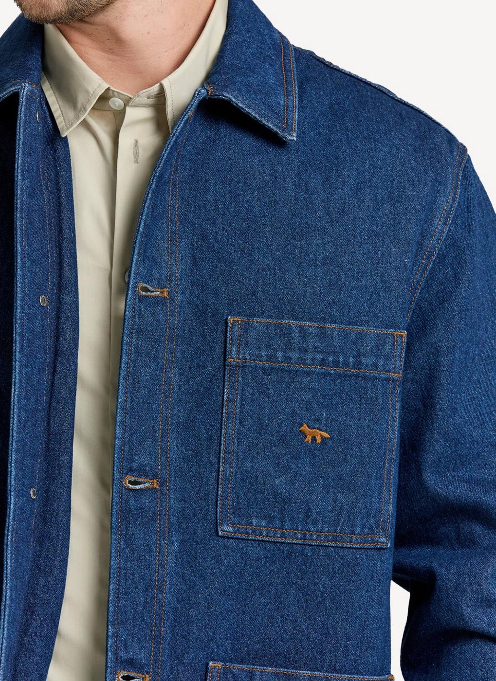 Maison Kitsune - Zipped Blouson - Indigo - Homme