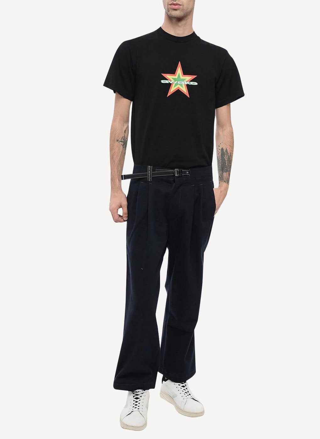Maison Kitsune - Adam Straight Pant - Brut - Homme