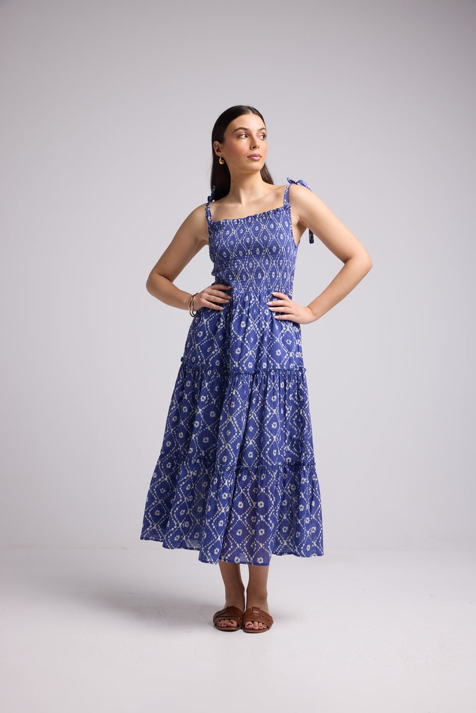 Robe Longue - Maite - Blue
