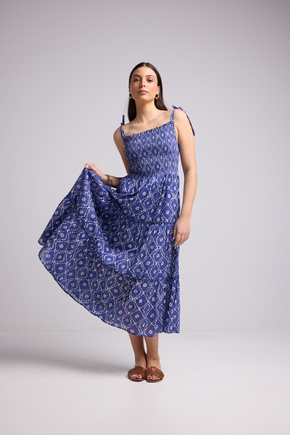 Robe Longue - Maite - Blue