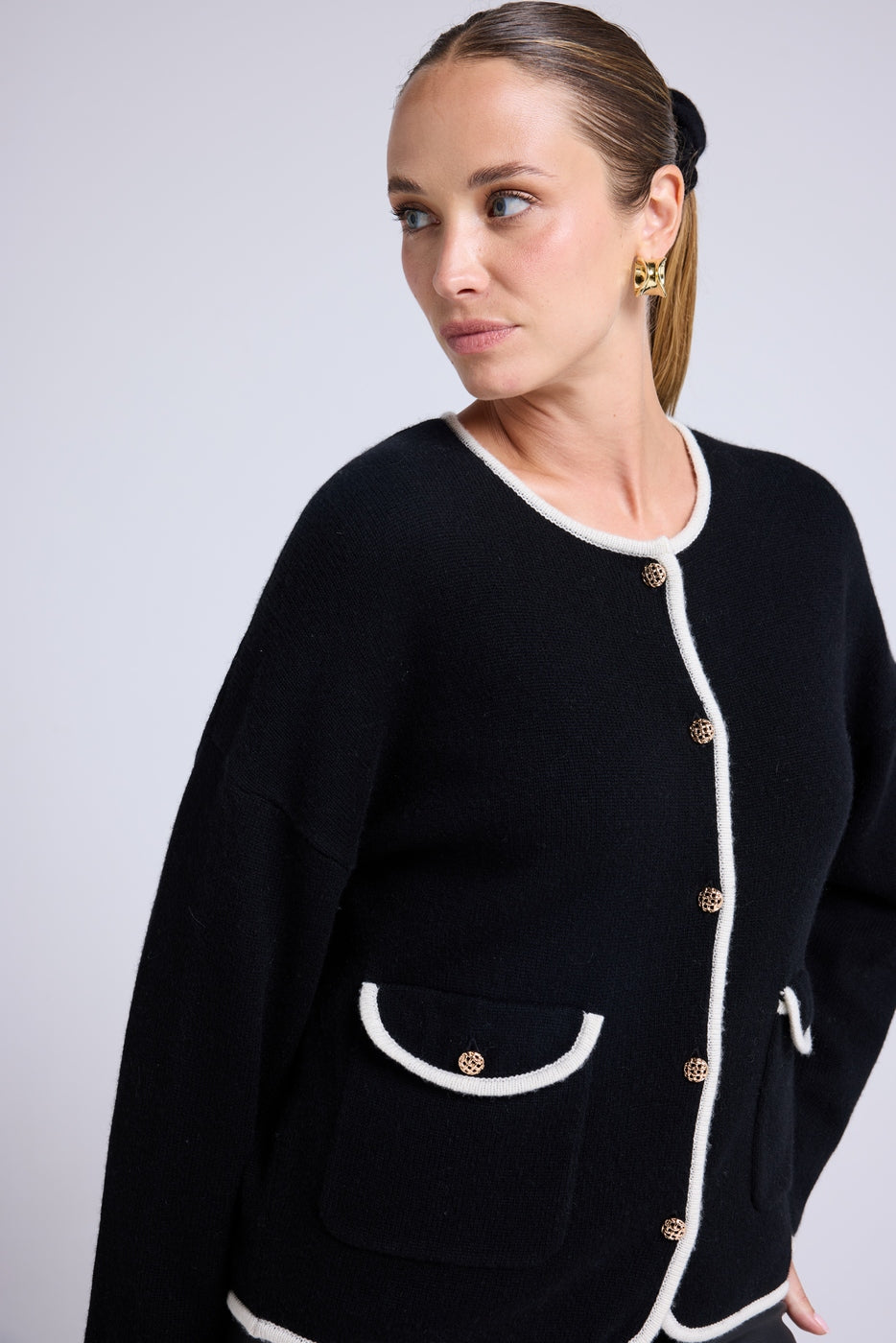 Veste Bijoux Maja - Noir Blanc