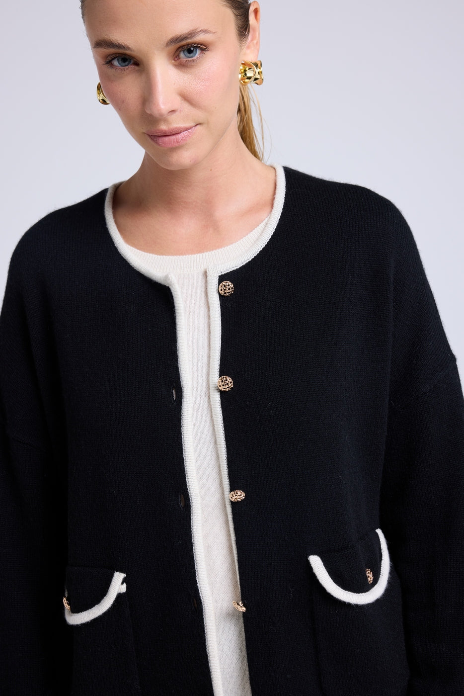 Veste Bijoux Maja - Noir Blanc