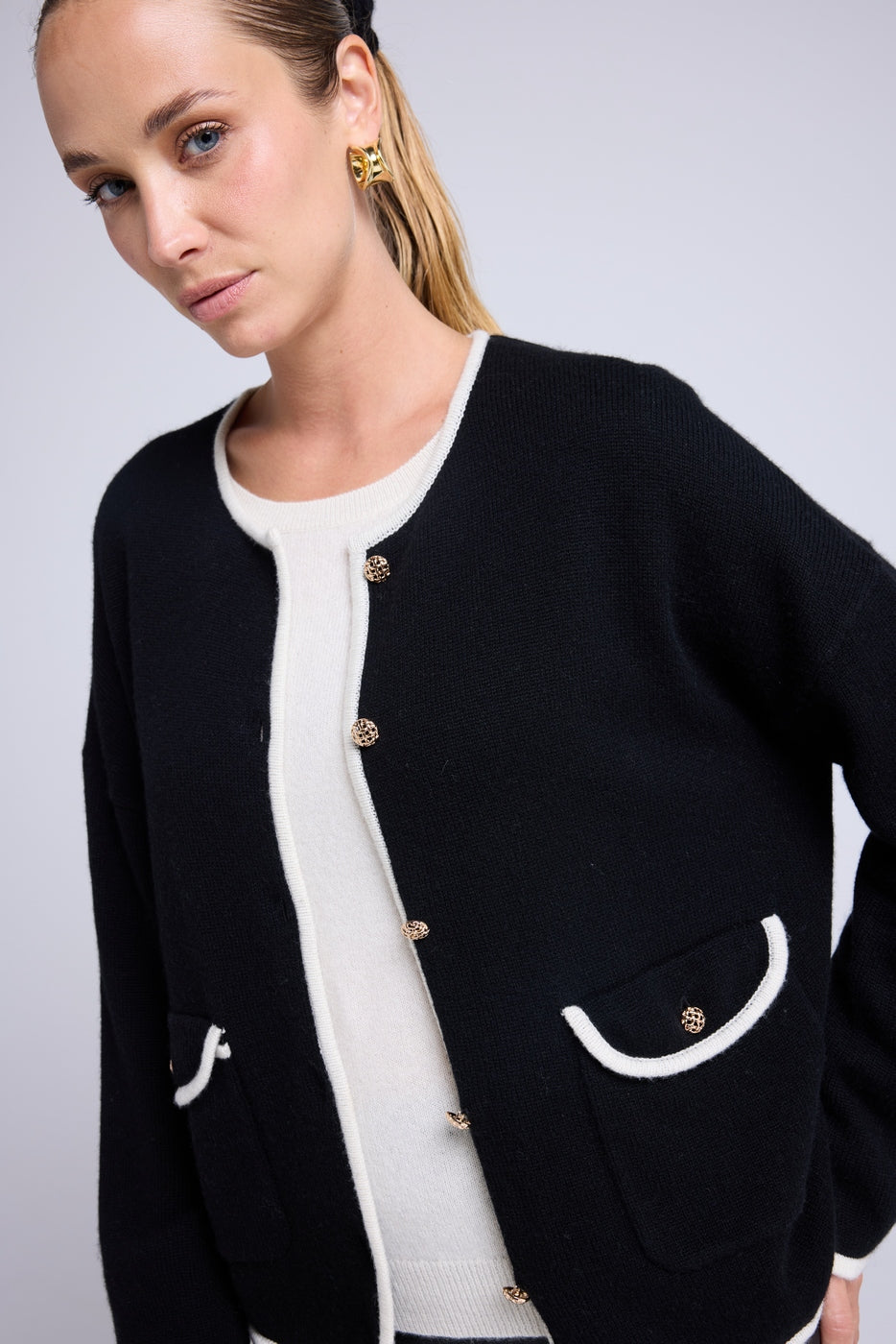 Veste Bijoux Maja - Noir Blanc