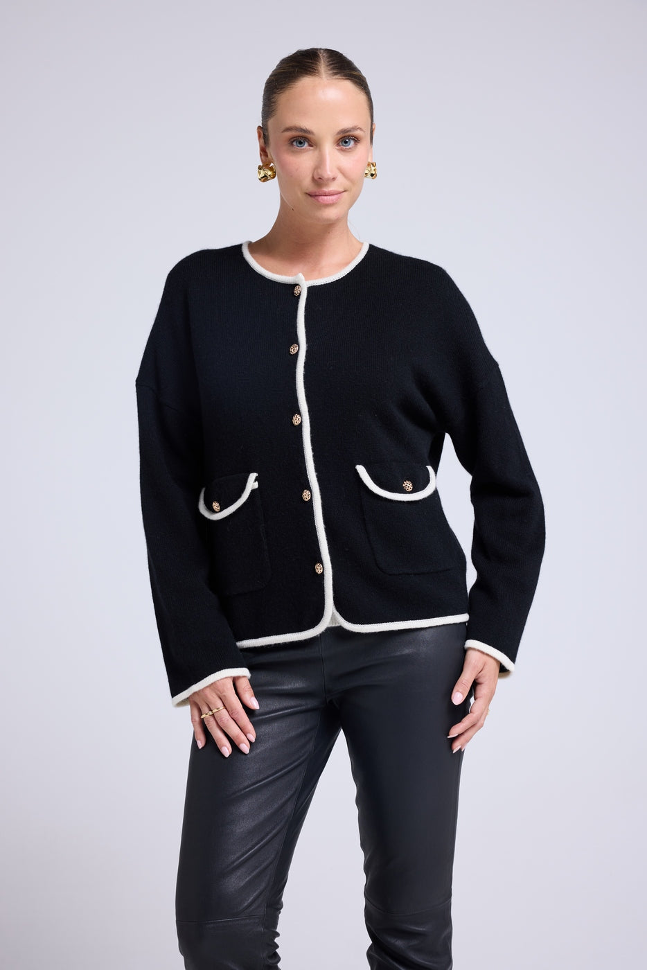 Veste Bijoux Maja - Noir Blanc