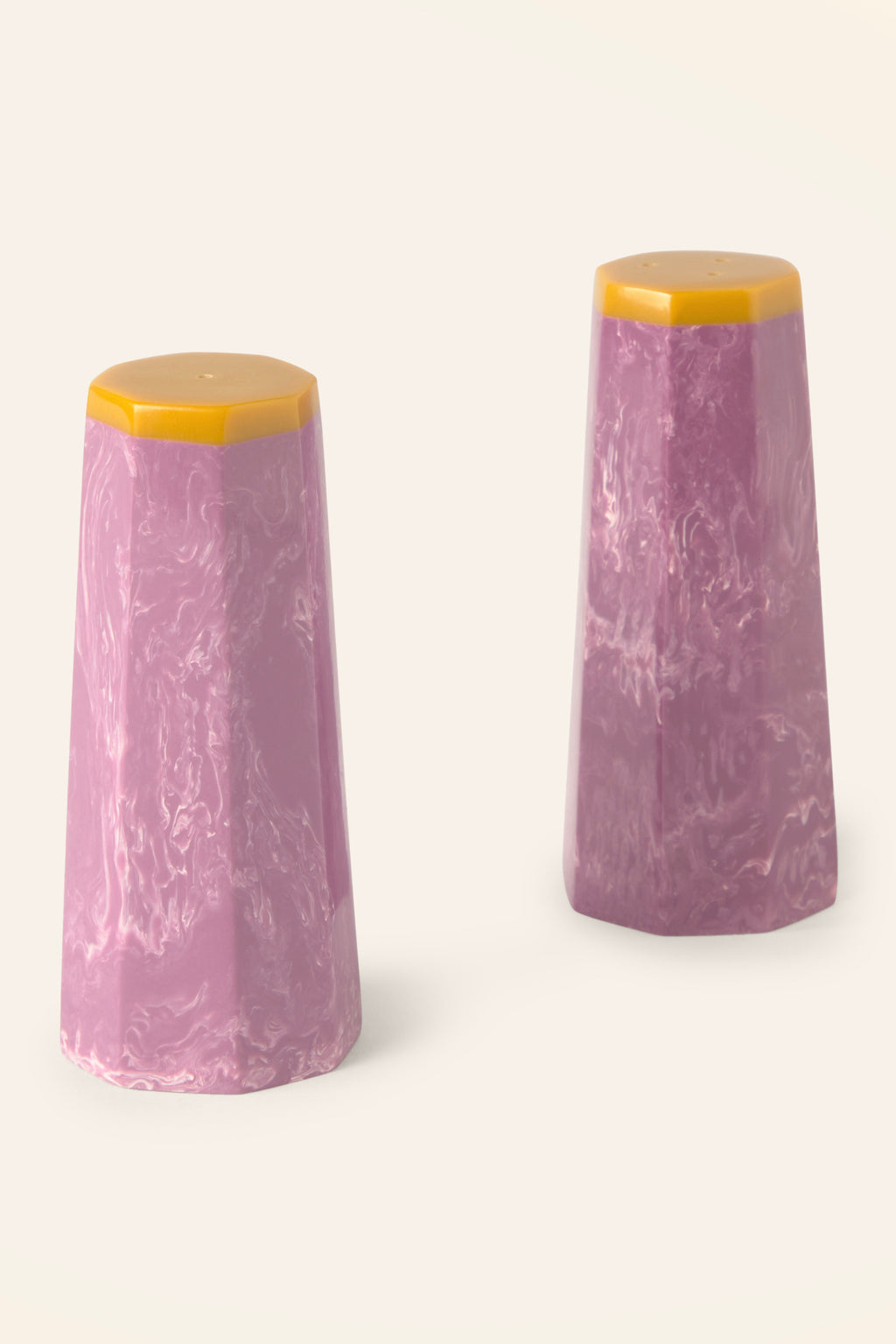 Ensemble Salière Et Poivrière Mango Diam - Lilas