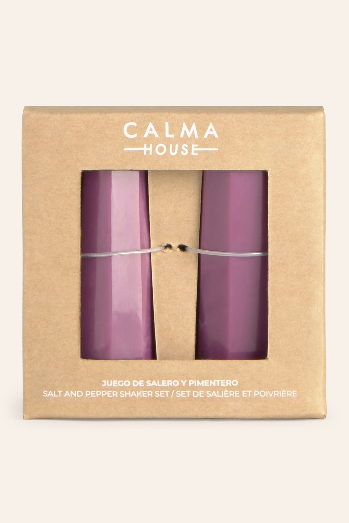 Ensemble Salière Et Poivrière Mango Diam - Lilas