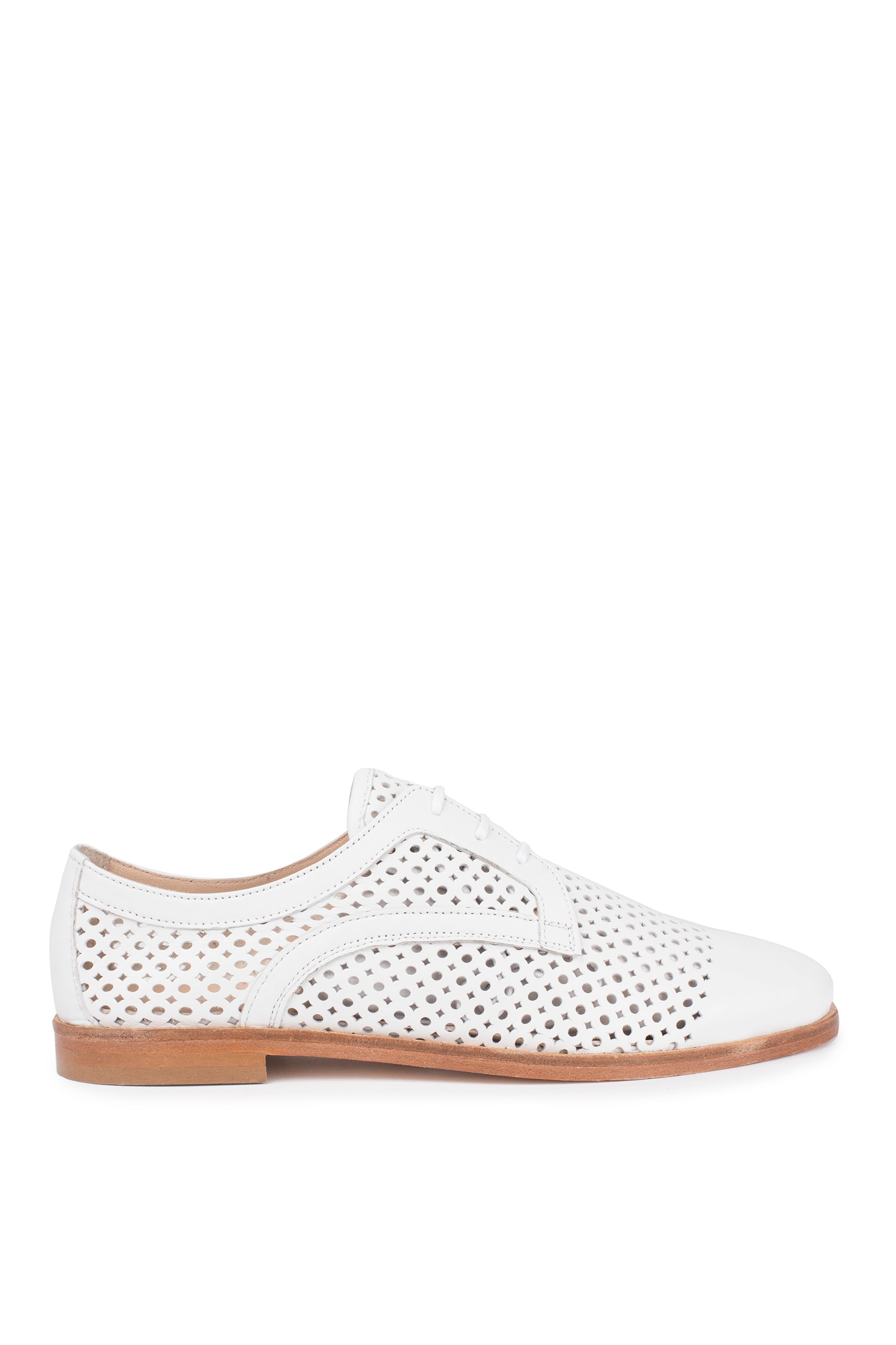 Derbies Mango - Cuir Blanc - Anaki