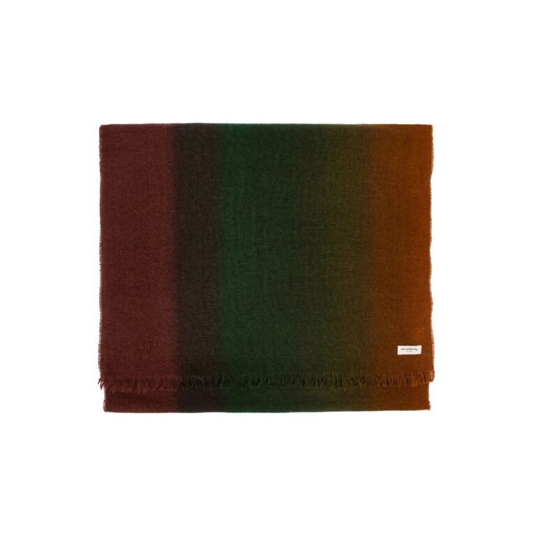 Écharpe Frangée Tie And Dye En Laine 65X200Cm