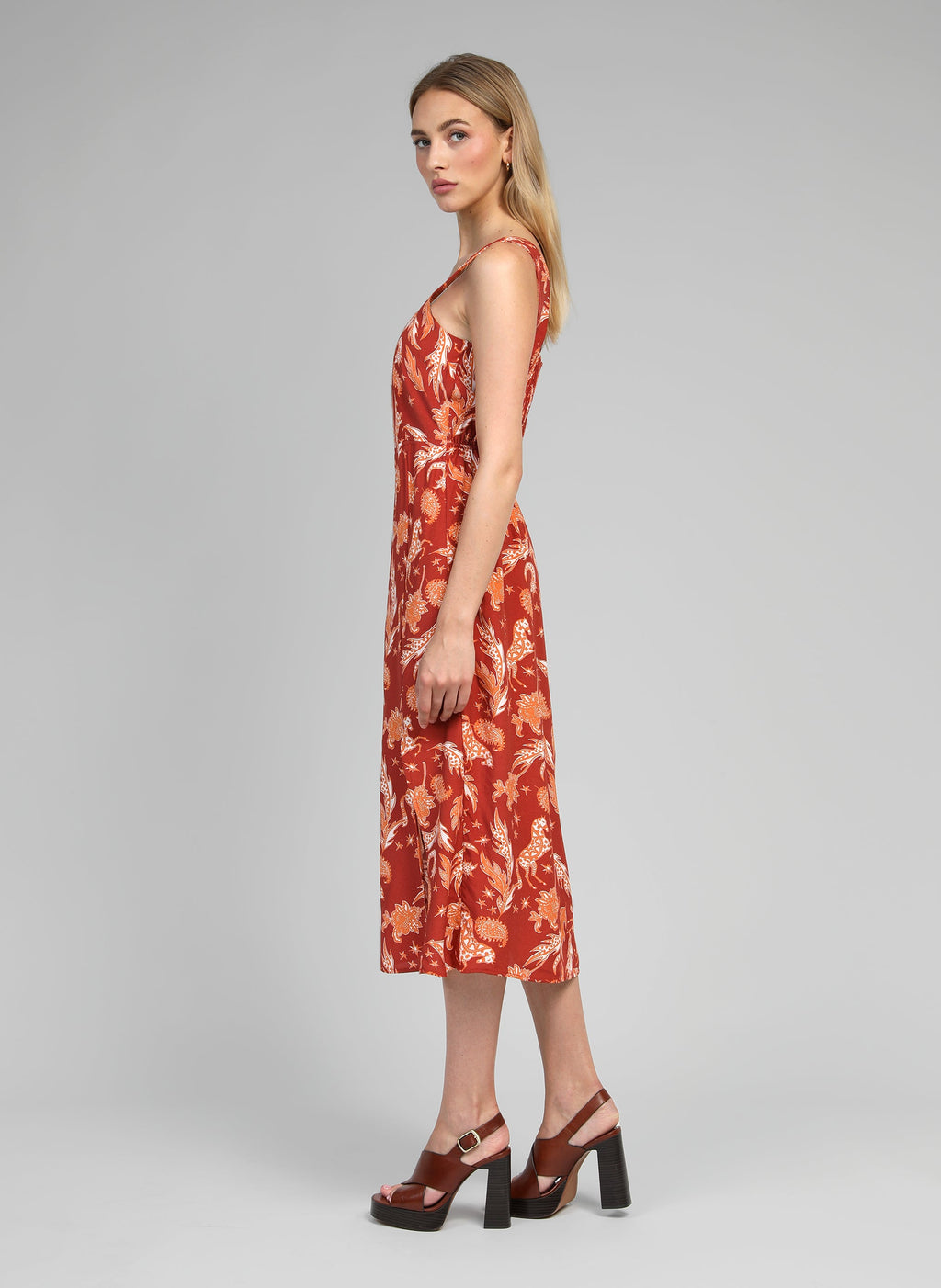 Robe Midi Manily Fleche Terracotta
