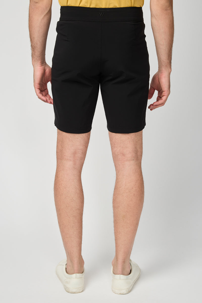 Shorts con bolsillo con cremallera - Negro - Hombre