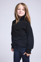 Jersey Cuello Alto Cremallera Marchy - Negro - Niño