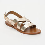 Sandales Marney - Light Gold Croco