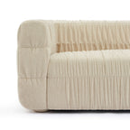 Marni - Canapé 3 Places - Velours Texturé - Beige
