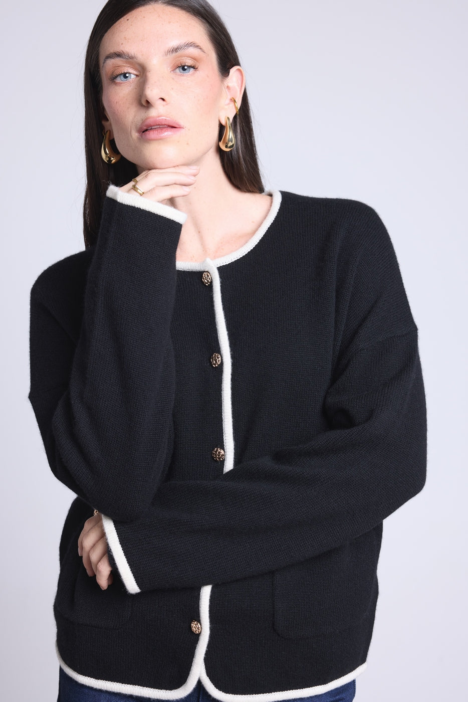 Chaqueta Bijoux Martina - Negro y Blanco - Mujer