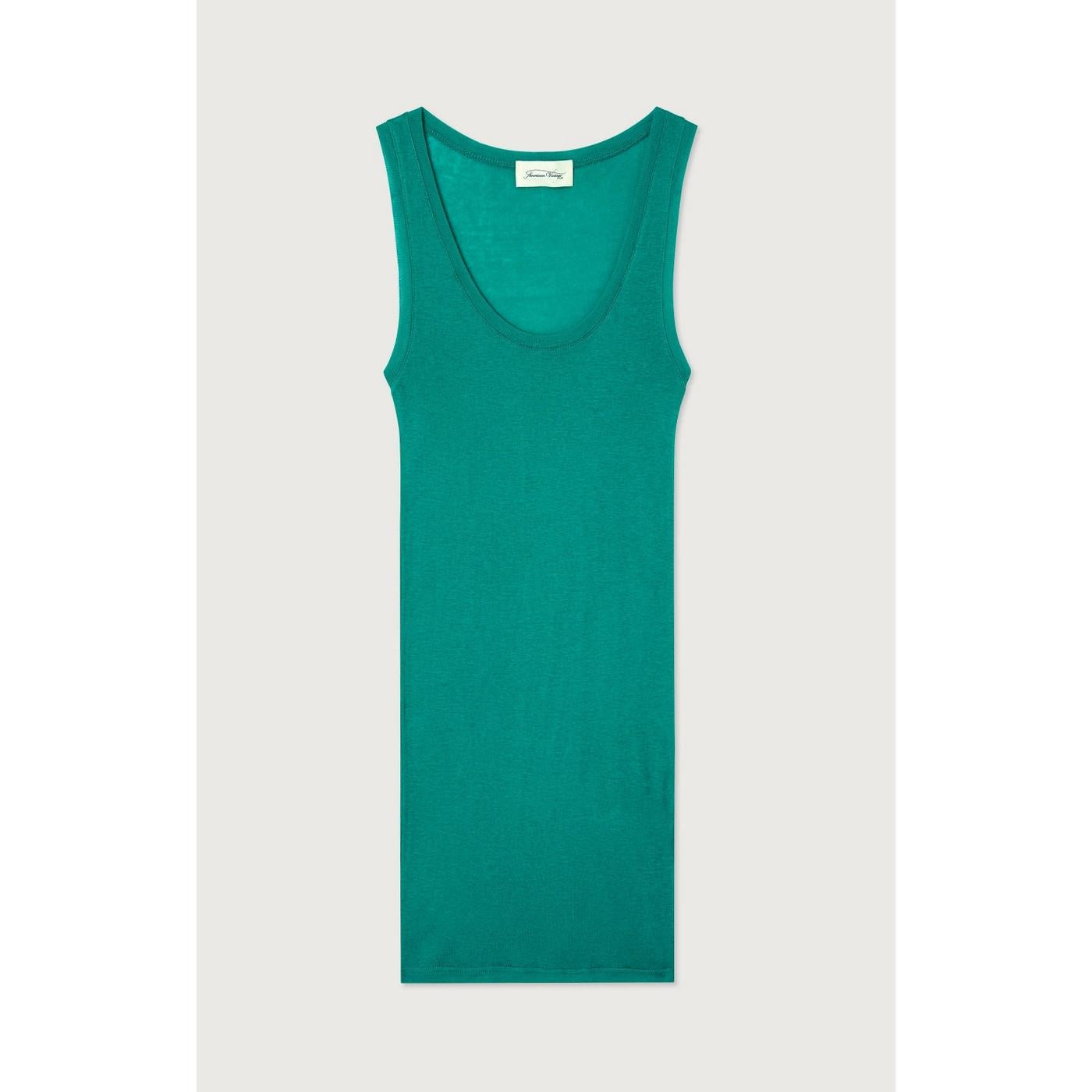 Débardeur Ajuste Col Rond - Paon Vintage - Femme