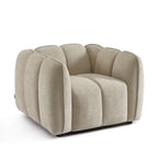 Matilda - Fauteuil - Tissu Chenille - Beige