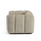 Matilda - Fauteuil - Tissu Chenille - Beige