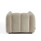 Matilda - Fauteuil - Tissu Chenille - Beige