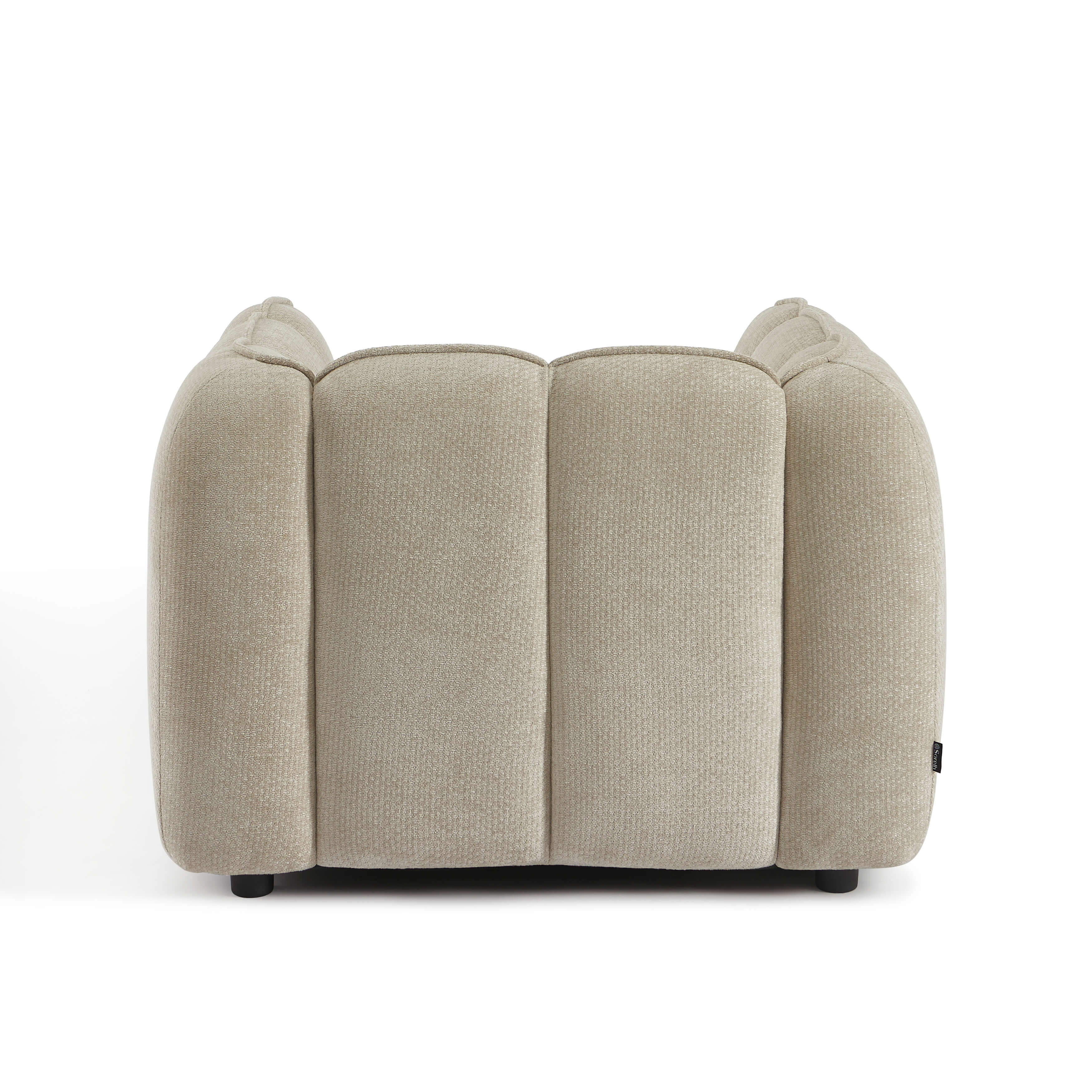Matilda - Fauteuil - Tissu Chenille - Beige