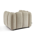 Matilda - Fauteuil - Tissu Chenille - Beige