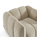 Matilda - Fauteuil - Tissu Chenille - Beige