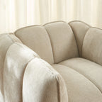 Matilda - Fauteuil - Tissu Chenille - Beige