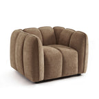 Matilda - Fauteuil - Tissu Chenille - Marron