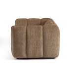 Matilda - Fauteuil - Tissu Chenille - Marron