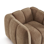Matilda - Fauteuil - Tissu Chenille - Marron