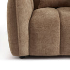 Matilda - Fauteuil - Tissu Chenille - Marron