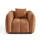 Matilda - Fauteuil - Tissu Chenille - Terracotta