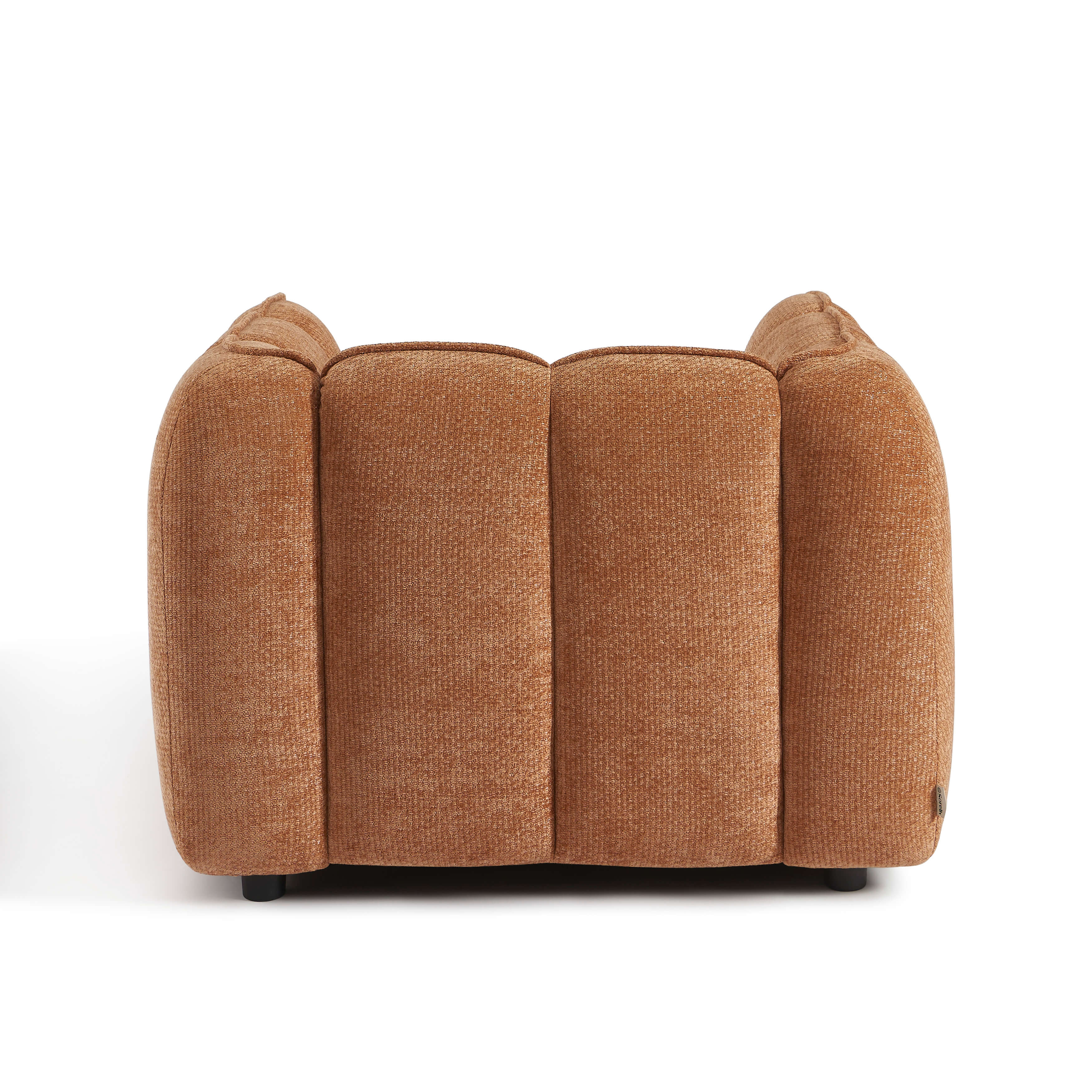 Matilda - Fauteuil - Tissu Chenille - Terracotta