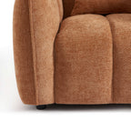 Matilda - Fauteuil - Tissu Chenille - Terracotta