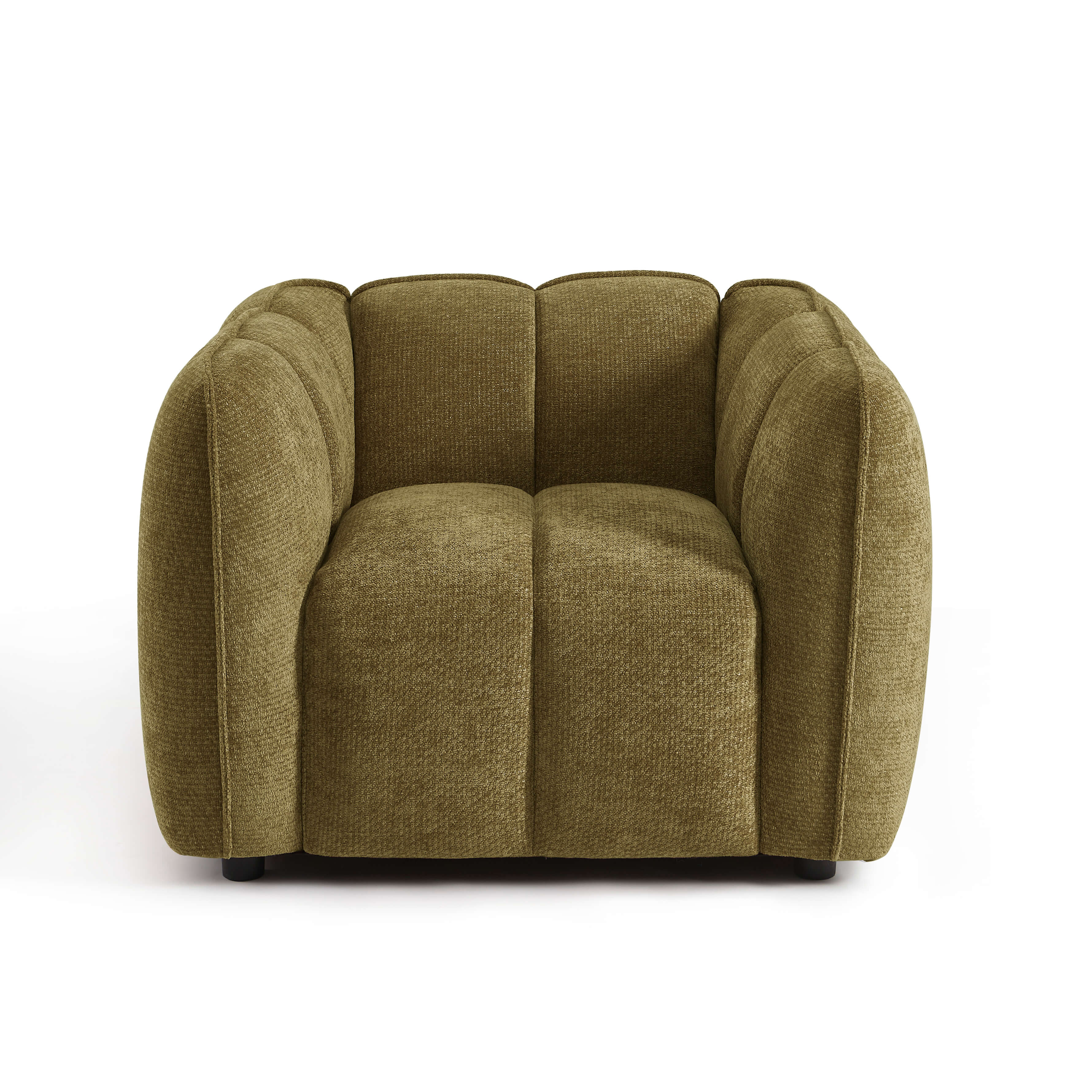 Matilda - Fauteuil - Tissu Chenille - Vert