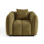 Matilda - Fauteuil - Tissu Chenille - Vert