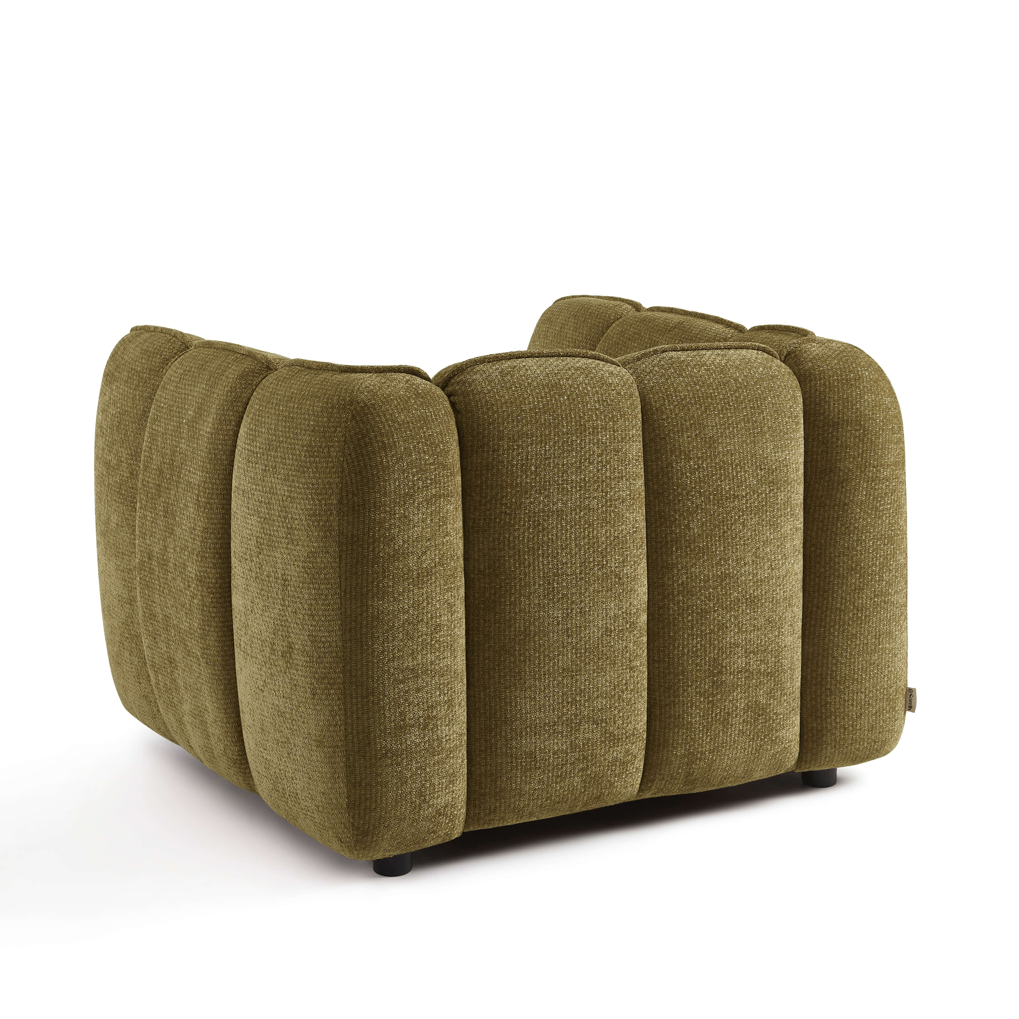 Matilda - Fauteuil - Tissu Chenille - Vert