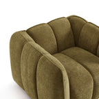 Matilda - Fauteuil - Tissu Chenille - Vert