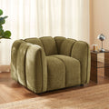 Matilda - Fauteuil - Tissu Chenille - Vert