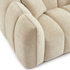 Matilda - Canapé 2 Places - Tissu Chenille - Beige