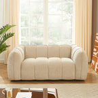 Matilda - Canapé 2 Places - Tissu Chenille - Beige