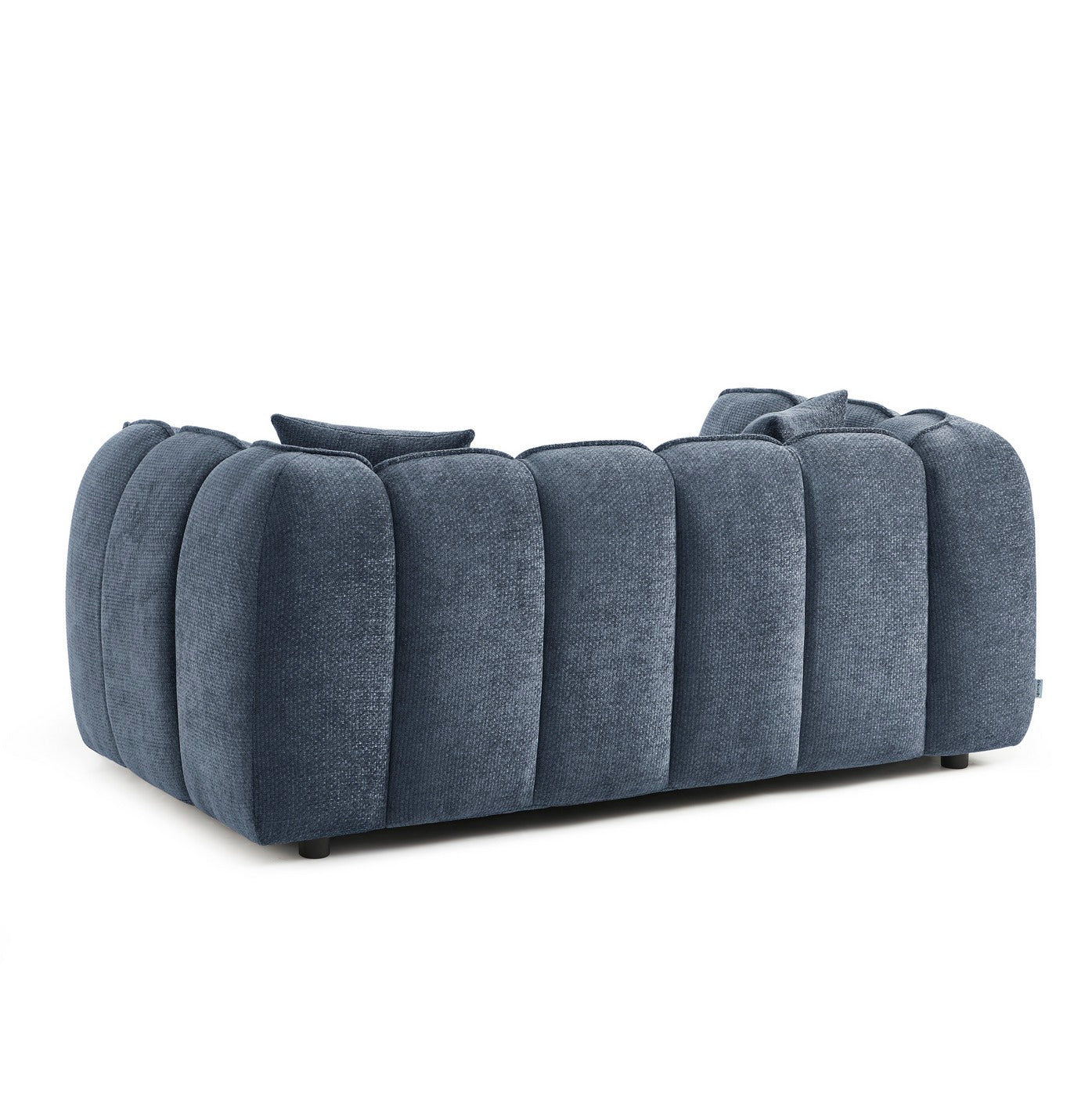 Matilda - Canapé 2 Places - Tissu Chenille - Bleu