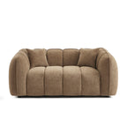 Matilda - Canapé 2 Places - Tissu Chenille - Marron